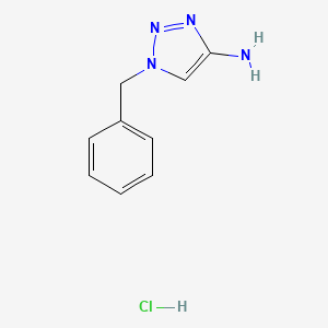 molecular formula C9H11ClN4 B1378781 盐酸1-苄基-1H-1,2,3-三唑-4-胺 CAS No. 1803586-74-4