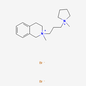 Isoquinolinium, 1,2,3,4-tetrahydro-2-methyl-2-(3-(1-methylpyrrolidinio)propyl)-, dibromide