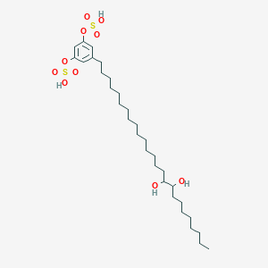 [3-(16,17-Dihydroxypentacosyl)-5-sulfooxyphenyl] hydrogen sulfate