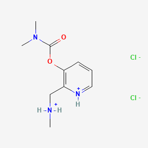 Carbamic acid, dimethyl-, (2-((methylamino)methyl)-3-pyridyl) ester, dihydrochloride