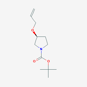 molecular formula C12H21NO3 B1378795 叔丁基 (3S)-3-(丙-2-烯-1-氧基)吡咯烷-1-羧酸酯 CAS No. 1461689-28-0