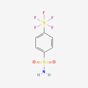 molecular formula C6H6F5NO2S2 B1378796 4-(五氟-λ6-硫烷基)苯-1-磺酰胺 CAS No. 1461707-07-2