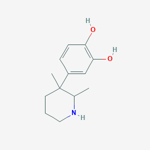 1,2-Benzenediol,4-(2,3-dimethyl-3-piperidinyl)-