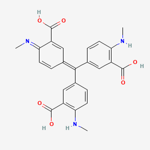 Bis(3-carboxy-4-(methylamino)phenyl)(3-carboxylate-4-(methylamino)phenyl)methylium