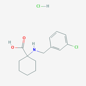 1-(3-Chlorobenzylamino)cyclohexanecarboxylic acid hydrochloride