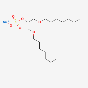 2-Propanol, 1,3-bis(isooctyloxy)-, hydrogen sulfate, sodium salt