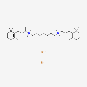 Ammonium, heptamethylenebis(1-methyl-3-(2,6,6-trimethyl-1-cyclohexen-1-yl)propyl)bis(dimethyl-, dibromide, dihydrate