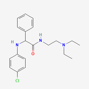 2-(p-Chloroanilino)-N-(2-(diethylamino)ethyl)-2-phenylacetamide