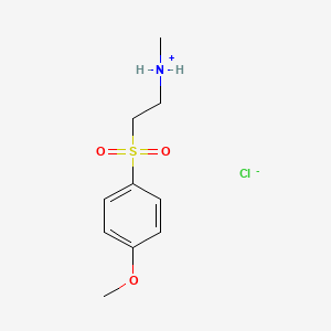 Ethylamine, 2-(4-methoxyphenylsulfonyl)-N-methyl-, hydrochloride