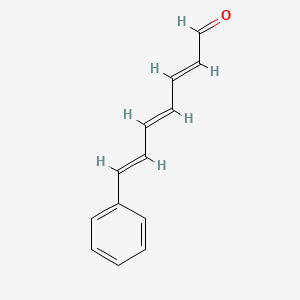 molecular formula C13H12O B13788294 7-Phenyl-2,4,6-heptatrienal CAS No. 6460-63-5