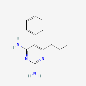 Pyrimidine, 2,4-diamino-5-phenyl-6-propyl-