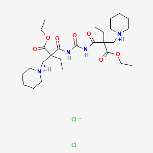 N,N'-Carbonylbis(2-ethyl-2-(piperidinomethyl)malonamic acid) diethyl ester 2HCl