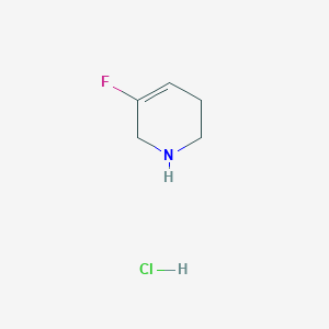 molecular formula C5H9ClFN B1378840 5-氟-1,2,3,6-四氢吡啶盐酸盐 CAS No. 1279874-66-6