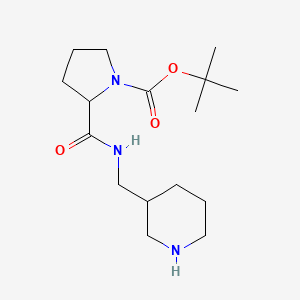 B1378845 Tert-butyl 2-[(piperidin-3-ylmethyl)carbamoyl]pyrrolidine-1-carboxylate CAS No. 1423027-93-3