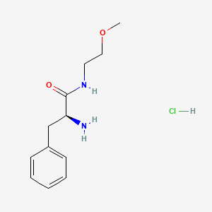 molecular formula C12H19ClN2O2 B1378856 (2S)-2-氨基-N-(2-甲氧基乙基)-3-苯基丙酰胺盐酸盐 CAS No. 86150-28-9