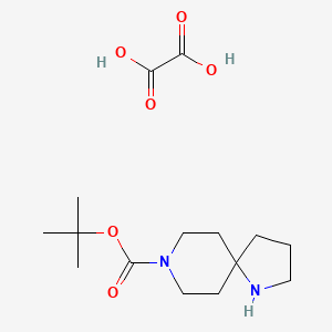 molecular formula C15H26N2O6 B1378872 8-Boc-1,8-diazaspiro[4.5]decane oxalate CAS No. 1408075-17-1