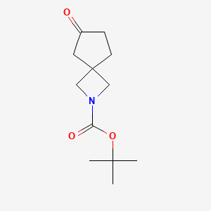 molecular formula C12H19NO3 B1378880 Tert-butyl 6-oxo-2-azaspiro[3.4]octane-2-carboxylate CAS No. 1363382-39-1