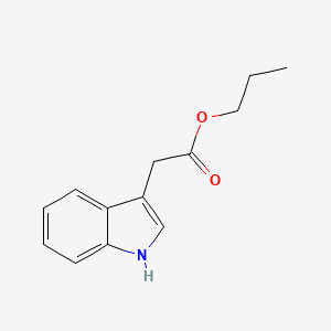 molecular formula C13H15NO2 B1378882 propyl 2-(1H-indol-3-yl)acetate CAS No. 2122-68-1