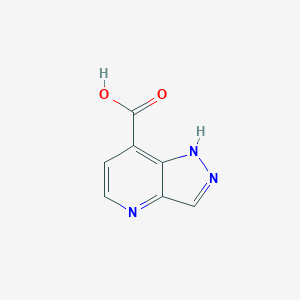 molecular formula C7H5N3O2 B1378887 1H-Pyrazolo[4,3-B]pyridine-7-carboxylic acid CAS No. 1363383-15-6