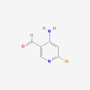 molecular formula C6H5BrN2O B1378895 4-Amino-6-bromonicotinaldehyde CAS No. 1060809-69-9
