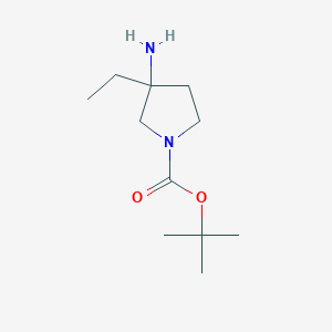 B1378911 1-Boc-3-amino-3-ethylpyrrolidine CAS No. 1158758-60-1