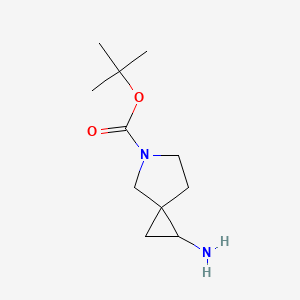 molecular formula C11H20N2O2 B1378915 1-氨基-5-Boc-5-氮杂螺[2.4]庚烷 CAS No. 1290627-06-3
