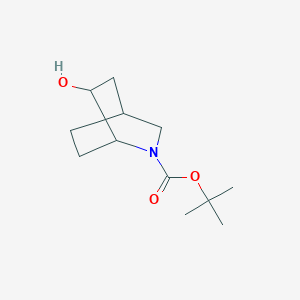 molecular formula C12H21NO3 B1378916 2-Boc-6-羟基-2-氮杂双环[2.2.2]辛烷 CAS No. 1311391-25-9