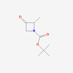 molecular formula C9H15NO3 B1378919 叔丁基 2-甲基-3-氧代氮杂环丁烷-1-羧酸酯 CAS No. 1408076-36-7
