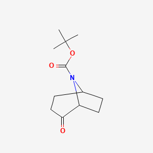 molecular formula C12H19NO3 B1378920 8-Boc-2-氧代-8-氮杂双环[3.2.1]辛烷 CAS No. 1408076-39-0