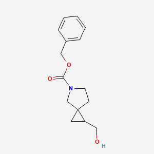 molecular formula C15H19NO3 B1378922 Benzyl 1-(hydroxymethyl)-5-azaspiro[2.4]heptane-5-carboxylate CAS No. 1419101-25-9