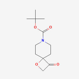 molecular formula C12H19NO4 B1378926 叔丁基 3-氧代-1-氧杂-7-氮杂螺[3.5]壬烷-7-羧酸酯 CAS No. 1408076-15-2