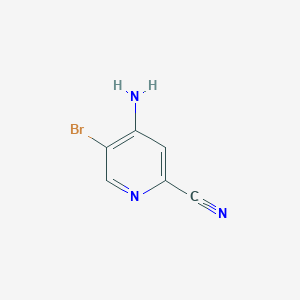 molecular formula C6H4BrN3 B1378929 4-Amino-5-bromo-2-cyanopyridine CAS No. 1234616-76-2