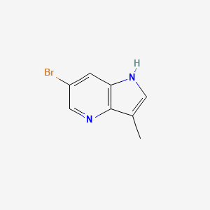 molecular formula C8H7BrN2 B1378930 6-溴-3-甲基-1H-吡咯并[3,2-b]吡啶 CAS No. 1363382-85-7