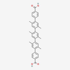 4-[4-[4-[4-(4-carboxyphenyl)-2,5-dimethylphenyl]-2,5-dimethylphenyl]-2,5-dimethylphenyl]benzoic acid