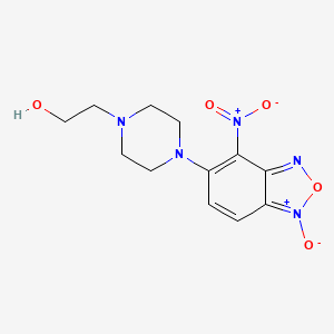 Benzofurazan, 5-(4-(2-hydroxyethyl)-1-piperazinyl)-4-nitro-, 1-oxide