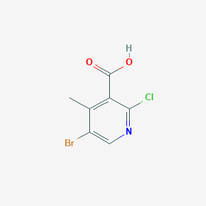 molecular formula C7H5BrClNO2 B1378950 5-Bromo-2-chloro-4-methylnicotinic acid CAS No. 1393576-22-1