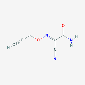 (2E)-2-Cyano-2-[(2-propyn-1-yloxy)imino]acetamide