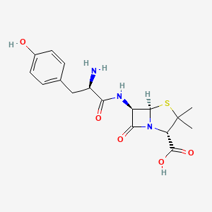 (2S,5R,6R)-6-[[(2R)-Amino-3-(4-hydroxyphenyl)-1-oxopropyl]amino]-3,3-dimethyl-7-oxo-4-thia-1-azabicylco[3.2.O]heptaine-2-carboxylic acid