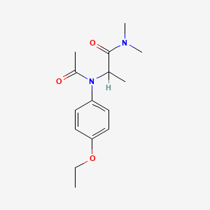 N-(1-Dimethylcarbamoylethyl)-p-acetophenetidide