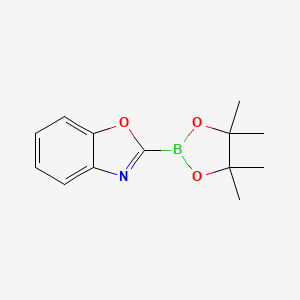 molecular formula C13H16BNO3 B1378954 Benzo[D]oxazol-2-ylboronic acid pinacol ester CAS No. 1510787-95-7