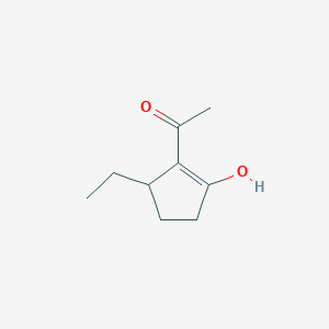 1-(5-Ethyl-2-hydroxycyclopenten-1-yl)ethanone