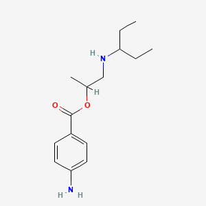 1-(pentan-3-ylamino)propan-2-yl 4-aminobenzoate