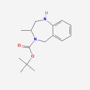 molecular formula C15H22N2O2 B1378965 叔丁基 3-甲基-2,3,4,5-四氢-1H-1,4-苯并二氮杂卓-4-羧酸酯 CAS No. 1375473-37-2