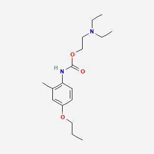 Carbanilic acid, 2-methyl-4-propoxy-, 2-(diethylamino)ethyl ester