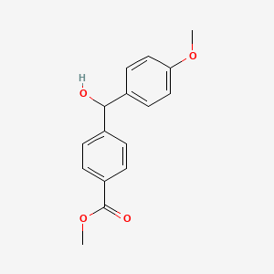 4-[Hydroxy-(4-methoxyphenyl)methyl]benzoic acid methyl ester