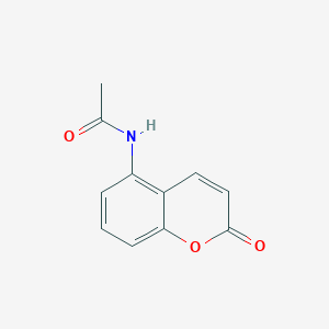 molecular formula C11H9NO3 B13789664 N-(2-Oxo-2H-1-benzopyran-5-yl)acetamide CAS No. 99972-56-2