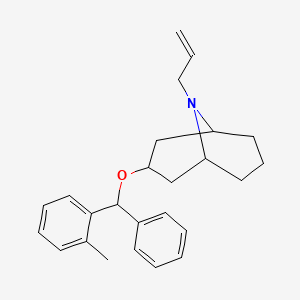 N-Allyl-norgranatanol-3-alpha-(2-methylbenzhydryl)aether [German]