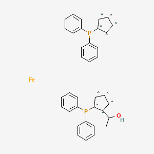 molecular formula C36H32FeOP2 B13789688 (R)-(R)-Bppfoh 