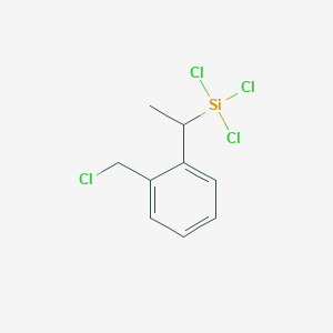 Trichloro-[1-[2-(chloromethyl)phenyl]ethyl]silane