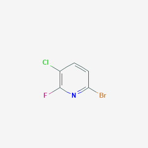 molecular formula C5H2BrClFN B1378982 6-Bromo-3-chloro-2-fluoropyridine CAS No. 1211578-30-1